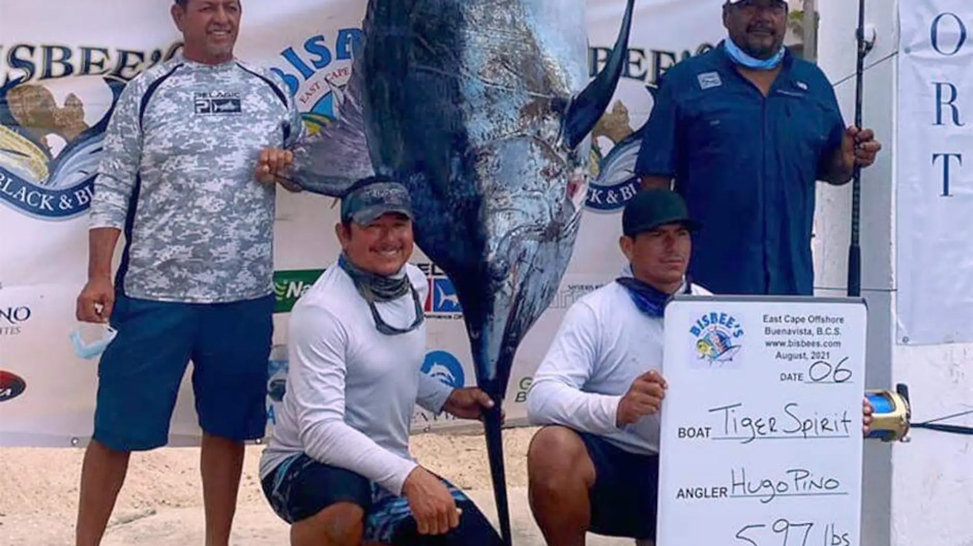 Marlin gigante 597 libras Los Cabos 2